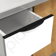 Plantex Profile Handle for Kitchen Cabinet/12 Inch Aluminium Drawer Profile Handle/Wardrobe Pull Handle for Home/Office/Hotel - Pack of 3 (Black) (Model APS-PF-1002)-5