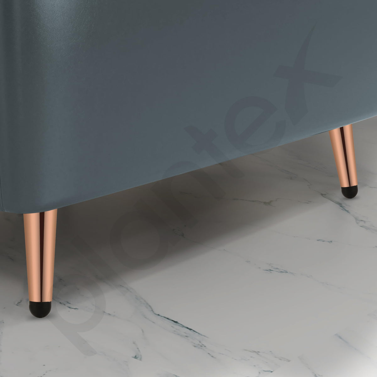 Plantex Heavy Duty Round 4 inch Spare Sofa Legs for Bed Furniture/Sofa Legs for Furniture Fitting/Table Legs/Sofa Leg Set of 2 pcs (Rose Gold) (Model APS-DTS-54)