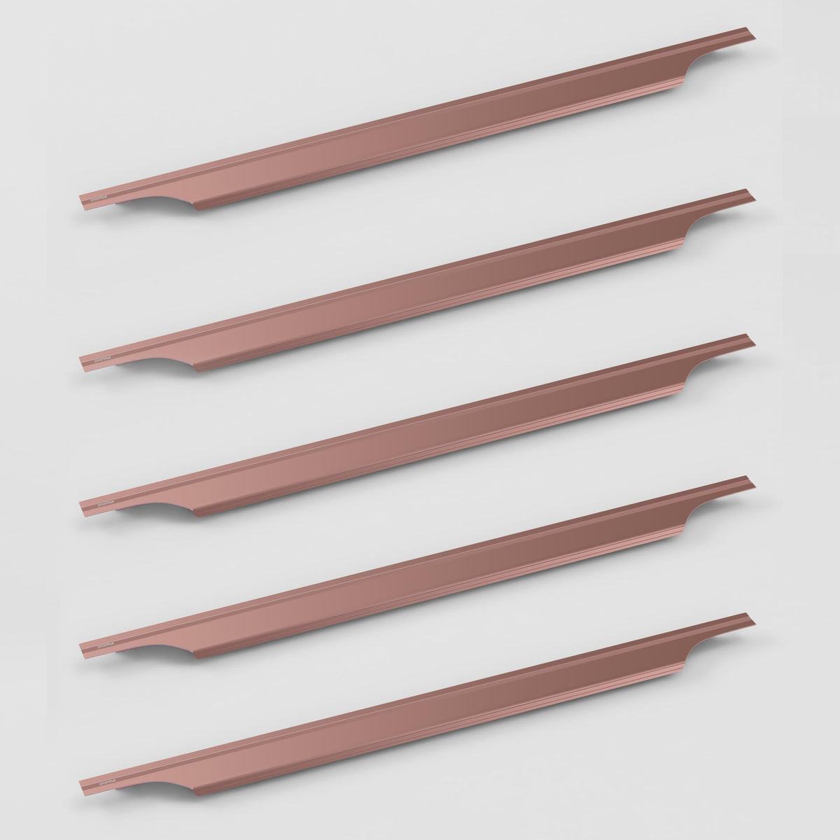 Plantex Profile Handle for Kitchen Cabinet/24 Inch Aluminium Drawer Profile Handle/Wardrobe Pull Handle for Home/Office/Hotel - Pack of 5 (Rose Gold) (Model APS-PF-1003)