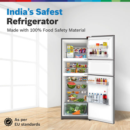 Bosch MaxFlex Convert 303L 3 Star Inverter Frost Free Triple Door Refrigerator (2023 model, CMC33S03NI, 8-in-1 Convertible, UV Protected Body Shield, VitaFresh Technology, Adaptive UI, Sparkly Steel)