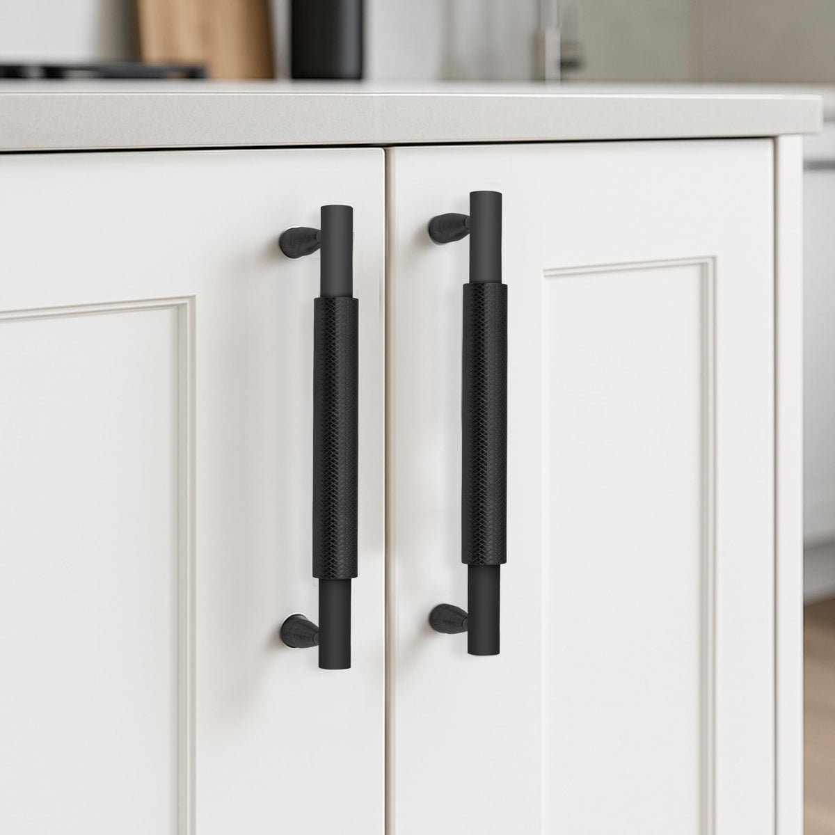 Plantex Cabinet Handle/Kitchen Cabinet Door Handle/Wardrobe/160 mm Cupboard Handle/Door Pull-Push Handle for Home/Office - Pack of 2 (Black) (Model APS-DTC-3910)