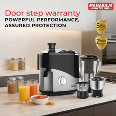 Maharaja Whiteline Odacio Desire Juicer Mixer grinder 550 Watt,smooth juicing, 3 jars, 5years warranty