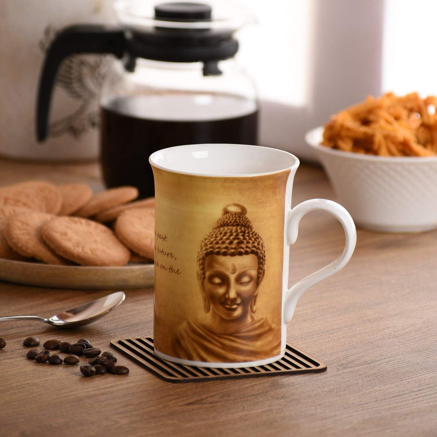 Clay Craft Fine Ceramic Milk Mug Single Piece 350 ml - Gifts for Brother, Sister, Father,Mother, Realtives, Friends, Girlfriend, Boyfriend, Boss, Colleagues on Any Occassion (Birthday)