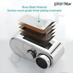 Plantex Brass Universal Rotation Splash Protector for Kitchen/2 Mode (Up Down Water Outlet) Tap extender for Kitchen sink-(H-143-Chrome)-3