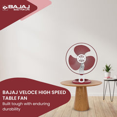 Bajaj Veloce High Speed 400MM Table Fan For Home-2