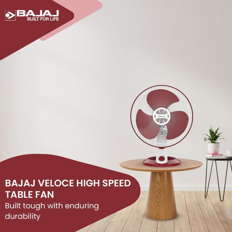 Bajaj Veloce High Speed 400MM Table Fan For Home-2