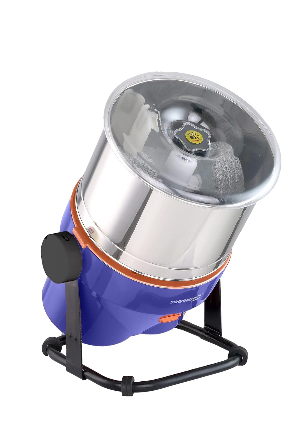 Sowbaghya Shree 2 LTR Wet Grinder (Tilting Model) (with Attachments) Table Top | Heavy Duty Motor | 2ltr Wet Grinder for All Kinds of Batter for South Indian Dishes (Blue)