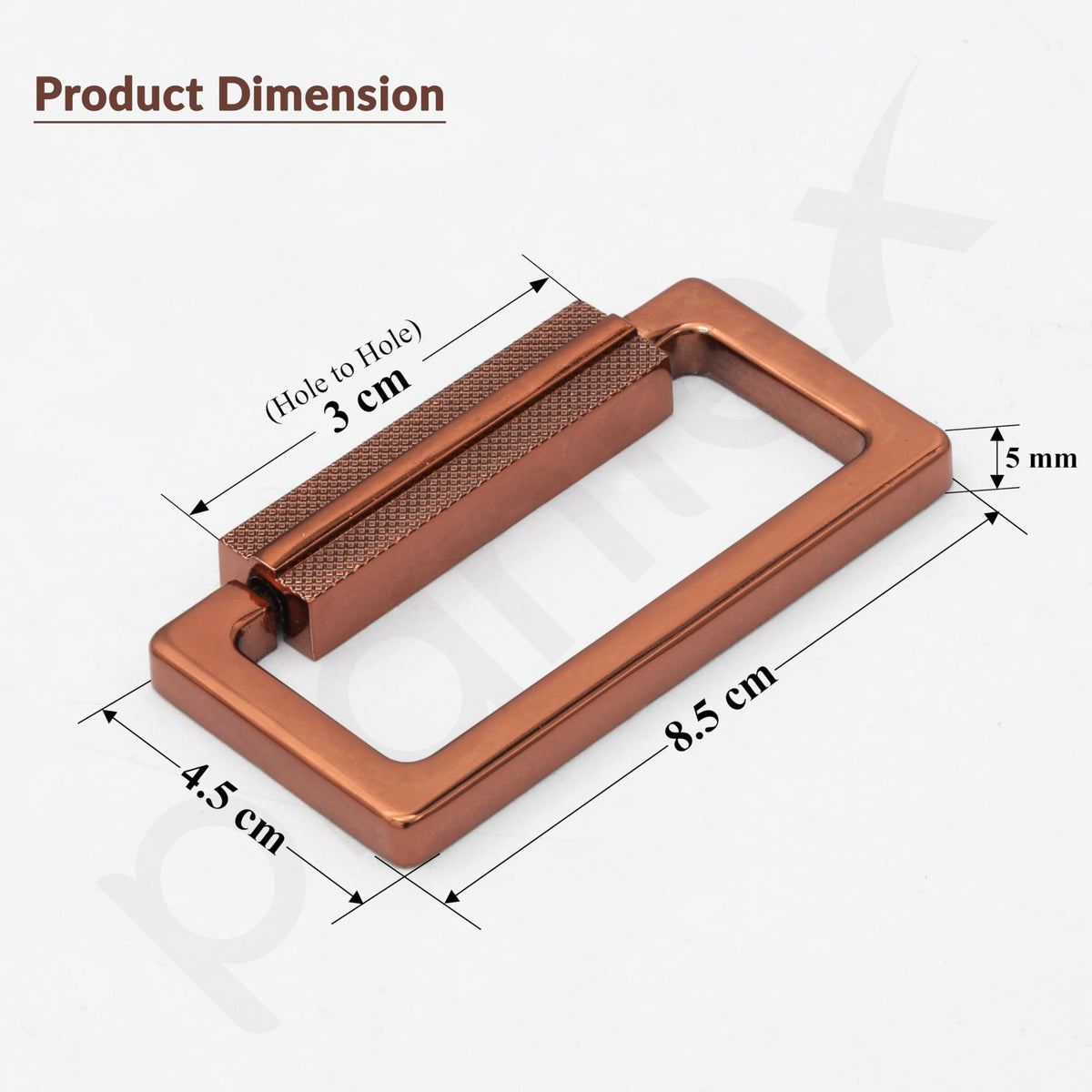 Plantex Rajwadi Drawer Kadi/Drawer Handle/Kadi for Drawers/Pull-Push Kadi for Home/Office Cabinet - Pack of 2 (Rose Gold)-3