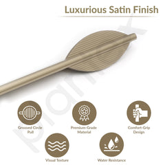 Plantex Cabinet Handle/Kitchen Cabinet Door Handle/Wardrobe/288 mm Cupboard Handle/Door Pull-Push Handle for Home/Office - Pack of 2 (Satin) (Model APS-DTC-5590)-2
