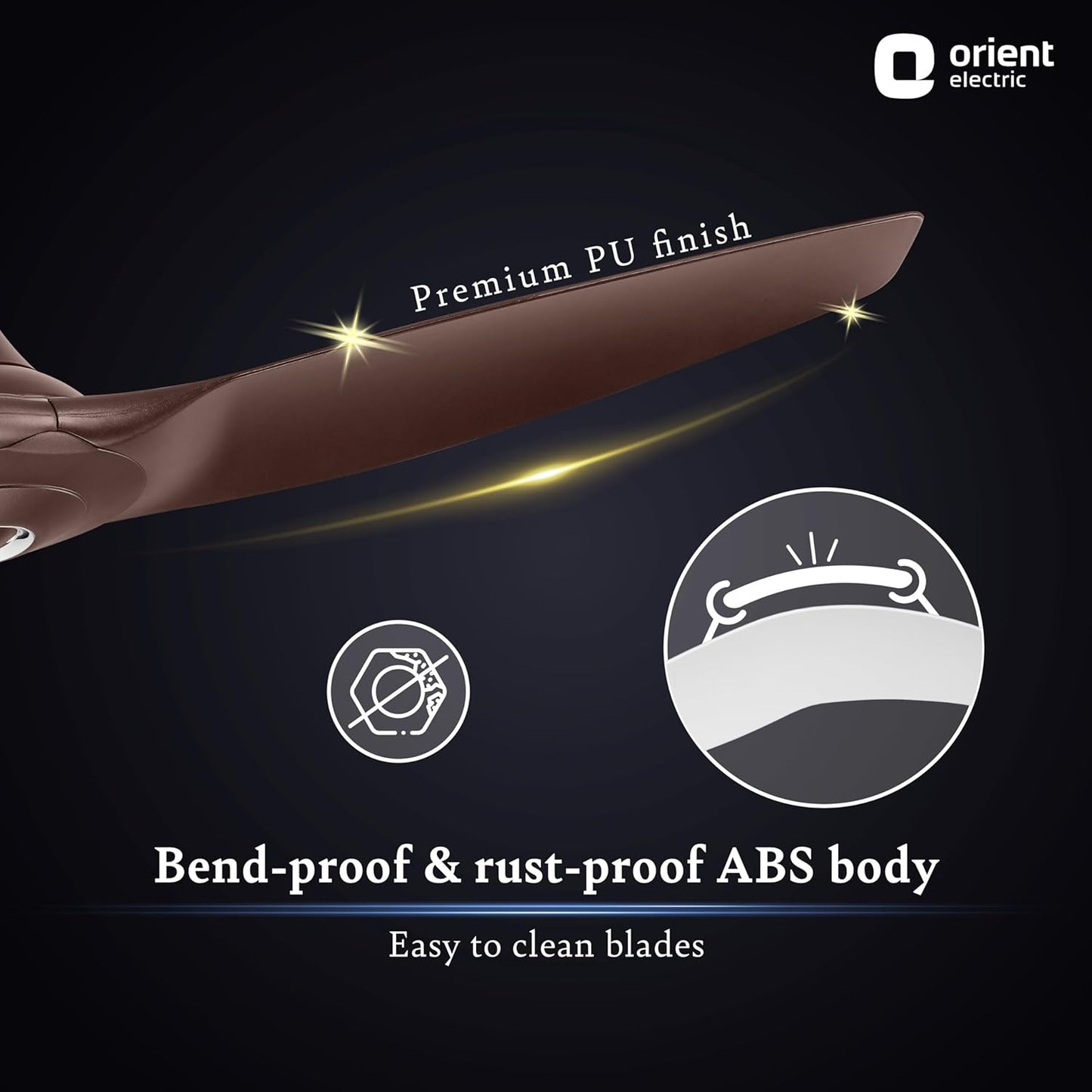 Orient Electric 1230 mm Aeroquiet ceiling fan for home|Best-in-class 18-pole motor| BEE 2-Star Rated Energy Efficient Fan | 100% Copper motor | 2-year warranty by orient | Roasted Coffee