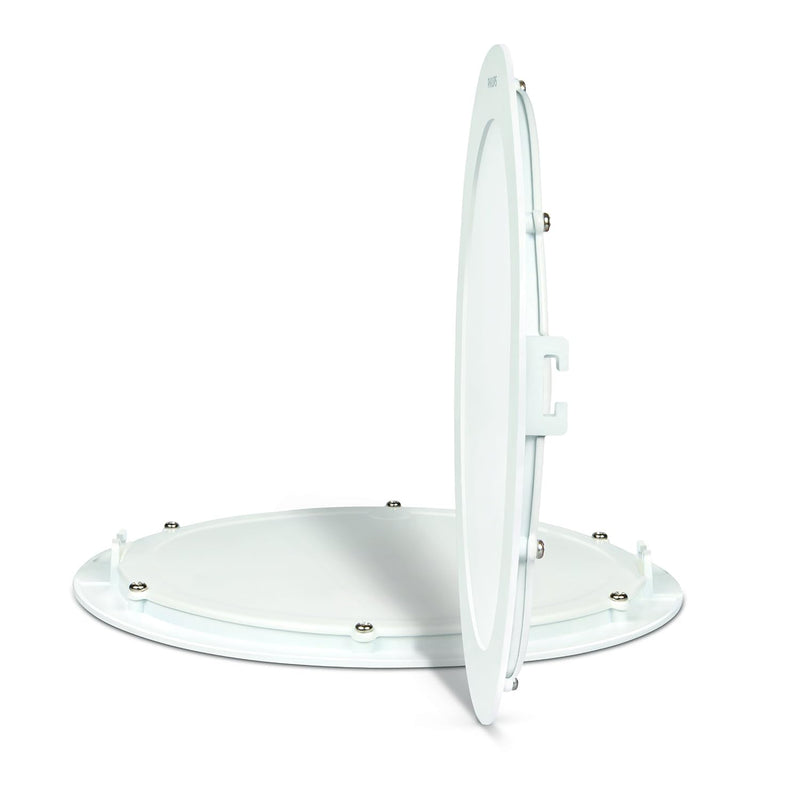 Philips Ultra Slim Plus 15-Watt Recessed LED Panel (Warm Light, Round, White))