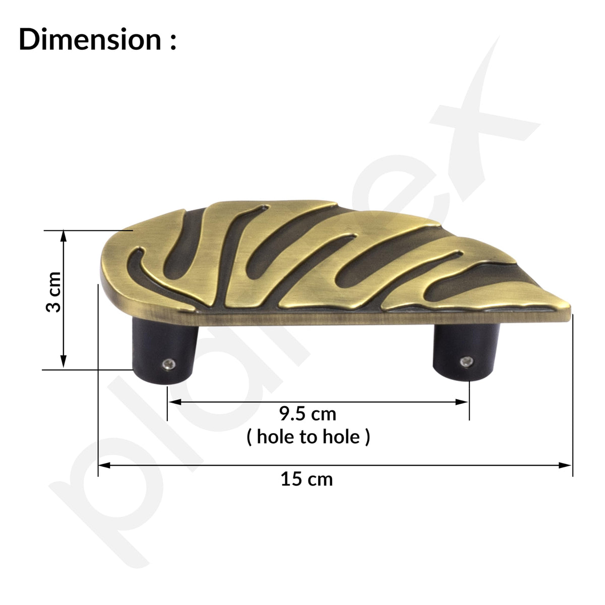 Plantex Heavy Duty Door Handle/6-Inches Leaf Shape Main Door Pull Handle/Pull Push Antique Door Handle/Door&Home Decor(295-Brass Antique Finish)-3 Years Warranty-2