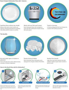 Bosch Rinse Aid for Dishwasher Liquid - 400ml