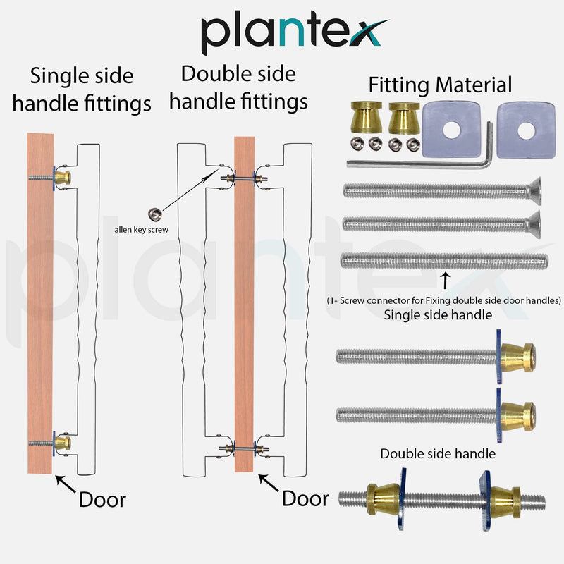 Plantex Premium Main Door Handle/17- inches Door Handle for Main Door/Pull Push Handle/Door and Home Decore Ganesh Shape Design/3 Years Warranty Pack of 1 (677- Brass Antique Finish)-6