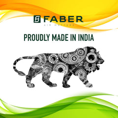 Faber Jumbo 4 Brass Burner Cooktop | 1 Jumbo, 2 Medium, 1 Small | Drip Tray | Toughened Glass | SS Finish | Ergonomic Kn