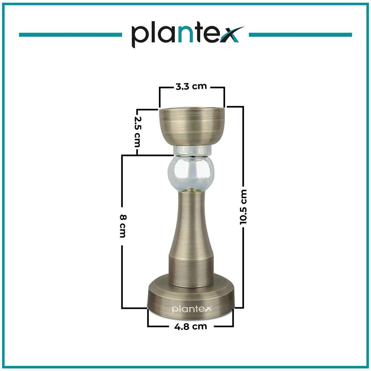Plantex Door Stopper Magnetic/Stainless Steel Stopper for Main Door/Heavy Duty Magnet Door Stops/Door Back Stopper for Home/Office/Hotel - (Brass Antique)-3