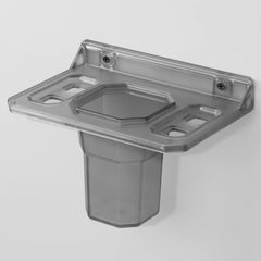 Plantex Unbreakable ABS Plastic Tumbler Holder/Tooth Brush Holder/Bathroom Accessories (Transparent)-6