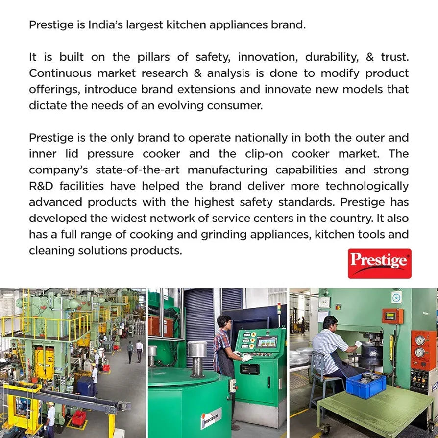 Prestige Svachh, 20245, 3 L, Nakshatra Alpha Straight Wall, With Deep Lid For Spillage Control , 600 milliliters