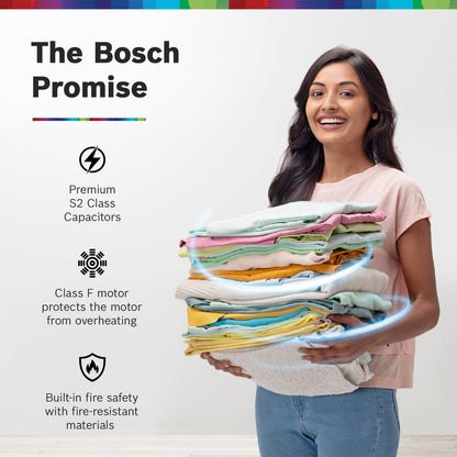 Bosch 9 kg 5 Star Semi-Automatic Top Loading Washing Machine (2025 Model, WJP904P0IN, 3 Wash Programs, Anti-Rust Body, 1300 RPM Spin Speed, Peacock Blue, 5 Years Comprehensive Warranty)