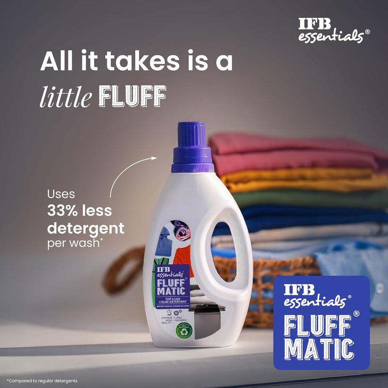 IFB Essentials Fluff Top Load Fabric Liquid Detergent - 1 L