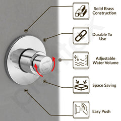Plantex Pure Brass 40mm Thread Diameter Metropole Flush Valve for Toilet/Toilet Flush/Flush Valve for Urinal Commercial and Residential Use -(ALD-1302-Chrome)-5