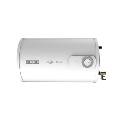 Usha Aqua Horizon 15 Litre Horizontal Storage Water Heater (White)