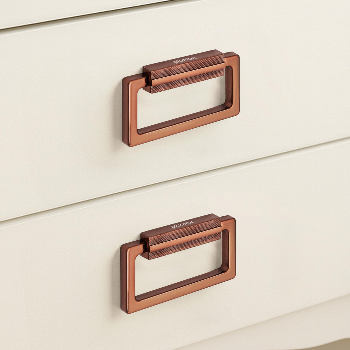 Plantex Rajwadi Drawer Kadi/Drawer Handle/Kadi for Drawers/Pull-Push Kadi for Home/Office Cabinet - Pack of 2 (Rose Gold)-2