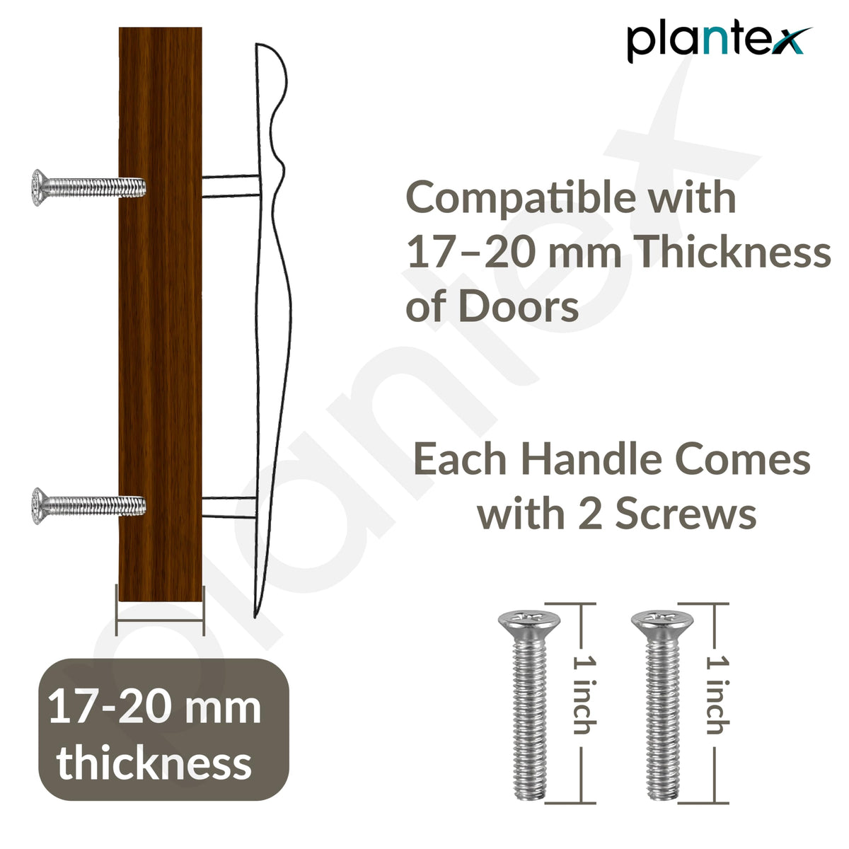 Plantex Cabinet Handle/Kitchen Cabinet Door Handle/Wardrobe/224 mm Cupboard Handle/Door Pull-Push Handle for Home/Office - Pack of 2 (Satin) (Model APS-DTC-9136)-4