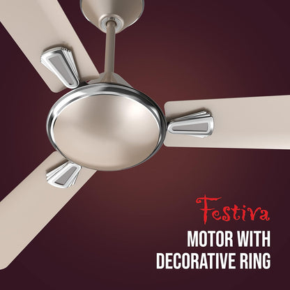 Havells Festiva 1200mm Dust Resistant Ceiling Fan (Gold Mist)