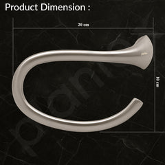 Plantex Smero Pure Brass Towel Hanger for Wash Basin/Hand Towel Hanger/Bathroom Accessories - Effect(Satin Matt)-3