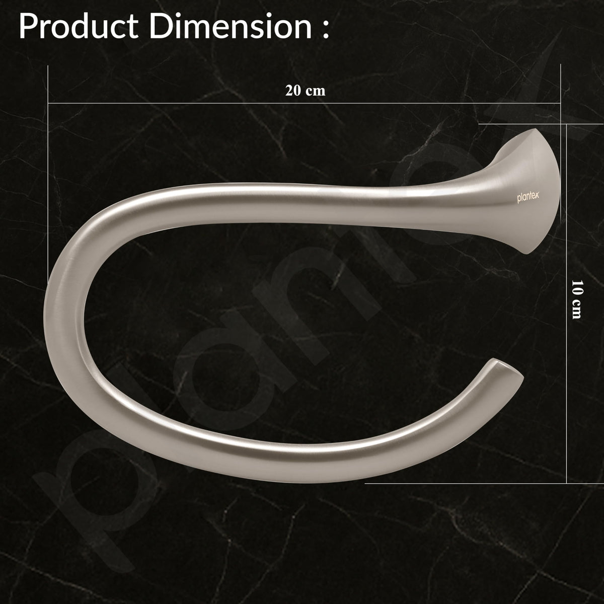 Plantex Smero Pure Brass Towel Hanger for Wash Basin/Hand Towel Hanger/Bathroom Accessories - Effect(Satin Matt)-3