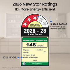 Samsung 183 L, 3 Star, Digital Inverter, Direct-Cool Single Door Refrigerator (RR20H1Y23S8/HL, Silver, Elegant Inox, Single Touch Defrost, 2026 Model)-3