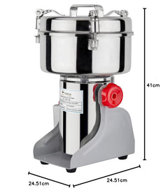 Vishvas Oil Maker Spice Masala Grinder Machine 1Kg with Fast and Efficient Grinding for Spices, Herbs and Dry Fruits 1 Kg, Stainless Steel