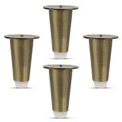 Plantex Heavy Duty Stainless Steel 4 inch Sofa Leg/Bed Furniture Leg Pair for Home/Furniture Sofa Legs for Table/Support Legs/Furniture Leg (Brass Antique) Set of 4 Pcs-1