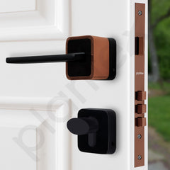 Plantex Door Lock for Home/Main Door Lock Set with 3 Computerized Key/Mortise Locks for Door with Brass Lockbody & Cylinder (SM036, Rose Gold & Black)-4