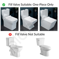 Plantex Anti-Siphon Toilet Flush Tank Fill Valve/Repair Kit 6" to 10" Adjustable for One Piece Commode/Ball Cocke for Flush Tank - Pack of 1 (White & Blue)-6