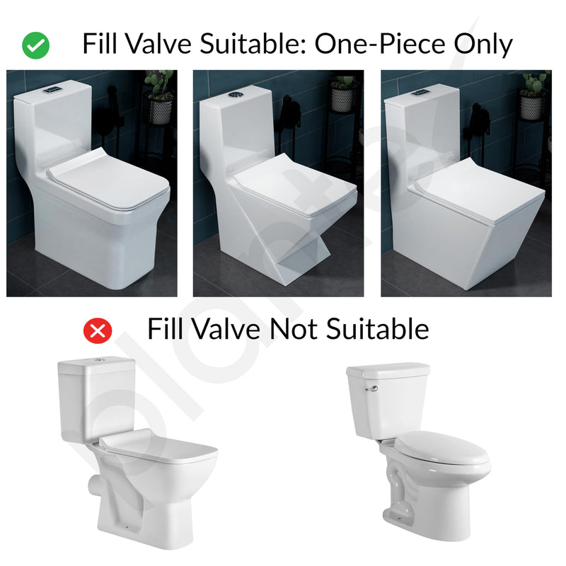 Plantex Anti-Siphon Toilet Flush Tank Fill Valve/Repair Kit 6" to 10" Adjustable for One Piece Commode/Ball Cocke for Flush Tank - Pack of 1 (White & Blue)-6
