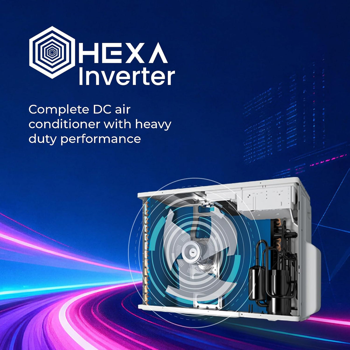 Haier 2 Ton 3 Star Wi-Fi Smart Spartan Tower Split AC (HEXA Inverter, AI Cooling, Energy Saving & Self-Clean, 7 in 1 Convertible, Copper, Cools in 10 (HTA24S-GAI3NB-I))-6