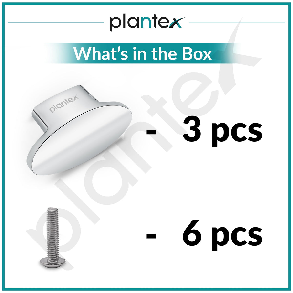 Plantex Knobs for Drawer/Small Drawer Knobs/Knobs for Cabinets/Pull-Push Knobs for Kitchen/Bedroom Drawer - Pack of 3 (Oval, Chrome)-6