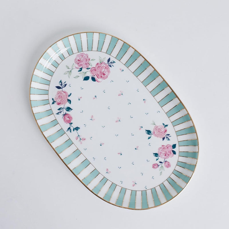 Magique by The Wishing Chair x ClayCraft : Portrait of a Rose - Glow Giftbox | Set of 2 Bowls & Platter | Dishwasher Safe | Festive Gifting | GiftBox Packaging