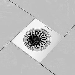 Plantex 304 Grade Stainless Steel Bathroom Drain Cover/Floor Drain/Drainage Cover/Bathroom Drain Jali (6x6 inches) - Chrome-3