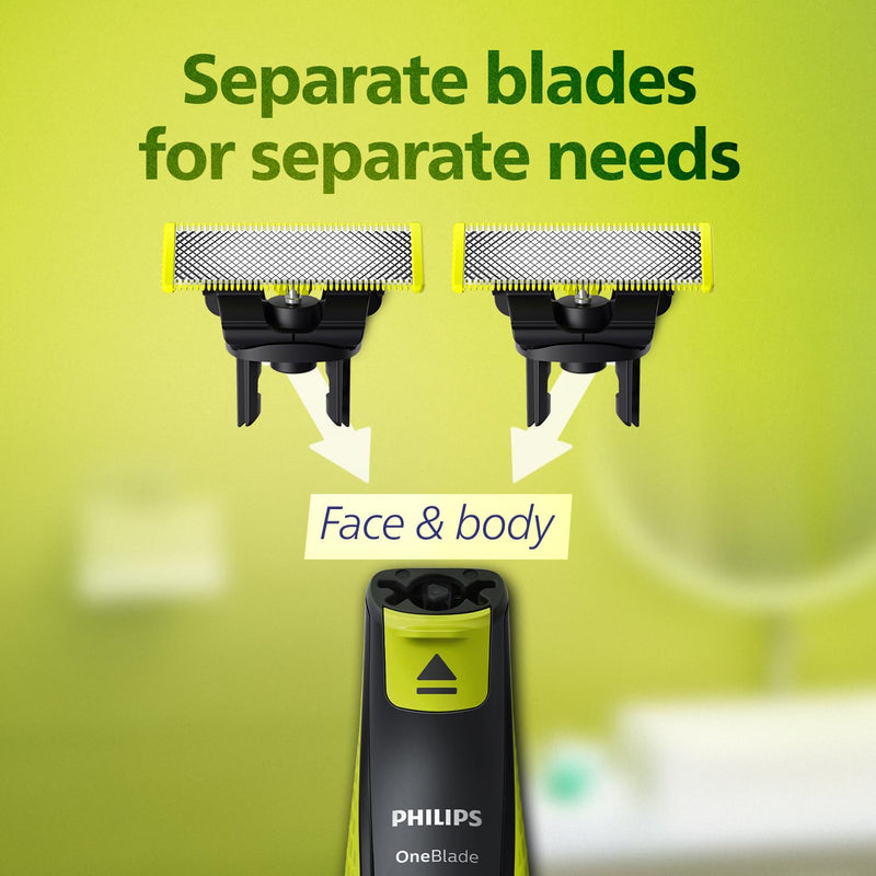 Philips OneBlade Turbo2X Face & Body Trim, Edge, Shave (QP2824/10)