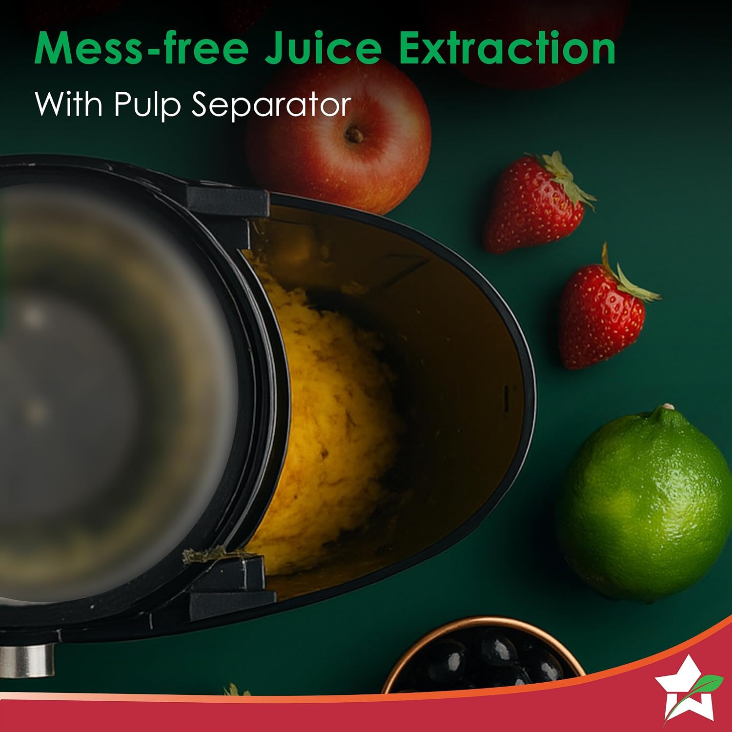 Wonderchef Venezia Centrifugal Juicer for Home | 500W | Fresh Fruit & Vegetable Juice in Seconds | Dual Speed Control | Pulp Separator for Easy Cleaning | Wide Feeding Mouth | 2-Year Warranty