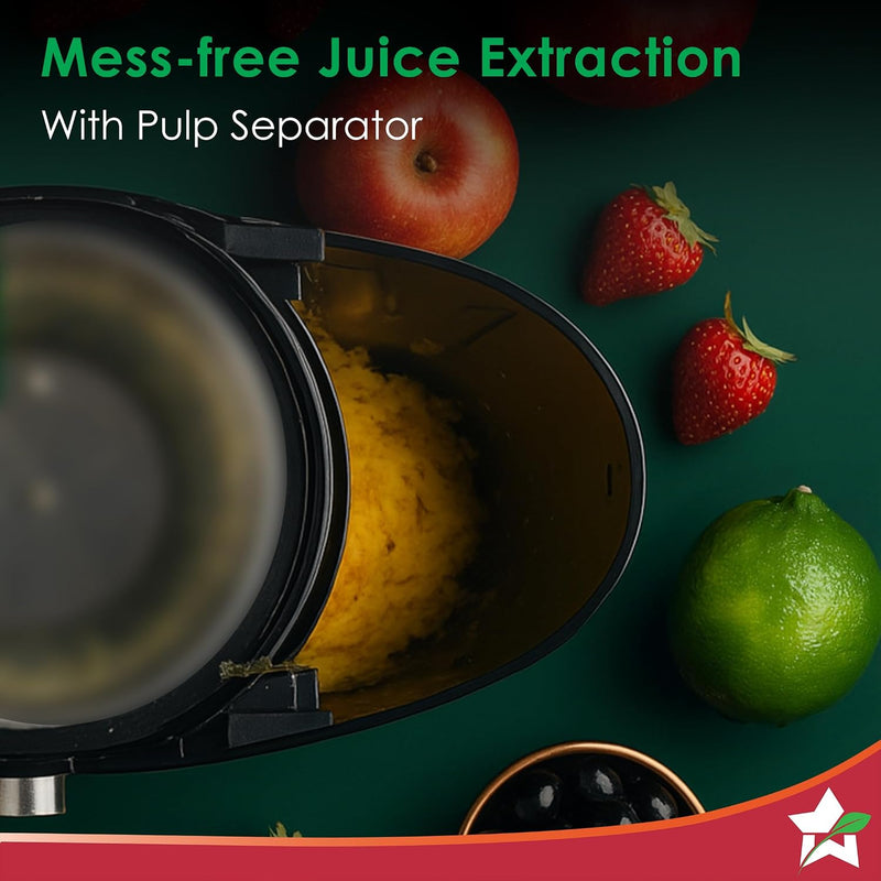 Wonderchef Venezia Centrifugal Juicer for Home | 500W | Fresh Fruit & Vegetable Juice in Seconds | Dual Speed Control | Pulp Separator for Easy Cleaning | Wide Feeding Mouth | 2-Year Warranty