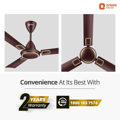 Orient Electric 1200 mm Falcon 425 Deco Ceiling Fan (Brown)