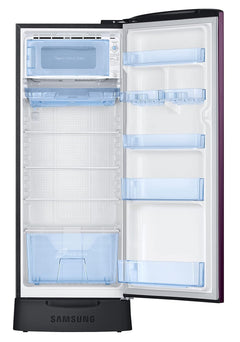 Samsung 223L 3 Star Inverter Direct-Cool Single Door Refrigerator Appliance (RR24C2823CR/NL,Camellia Purple) Base Stand Drawer-2