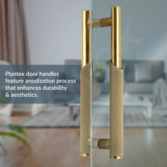 Plantex Main Door Handle/Stainless Steel & Aluminium Door Handle/12 Inch Pull-Push Handle for Home/Office/Hotel - Pack of 1 (DTMD-409, Brass Antique & Gold)-6