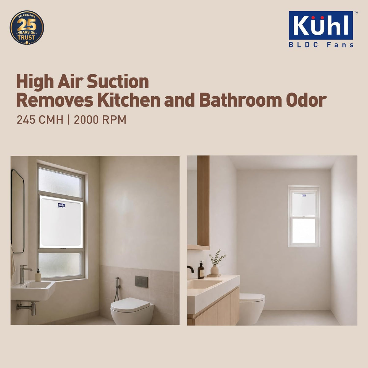KUHL Ventis 6" BLDC Ventilation/Exhaust Fan-6