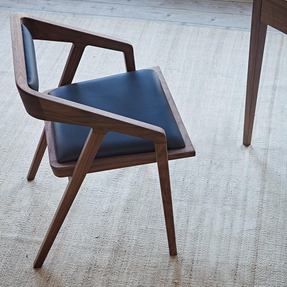 Solid Sheesham Arm Chair Modern Furniture Off Games Wooden High Chair Pu Leather Cushion for Kitchen | Living R