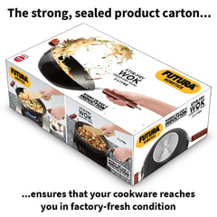 Futura Stir-Fry Wok 3 Litre with Induction Base Without lid